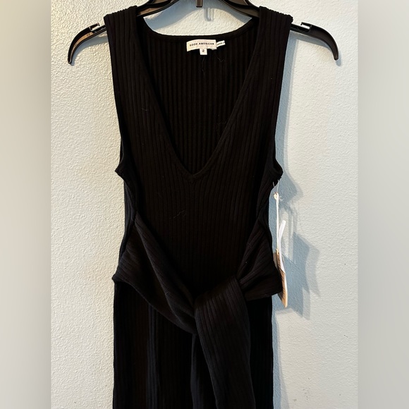 NWT -  Good American Ribbed Belted Dress - Picture 5 of 8
